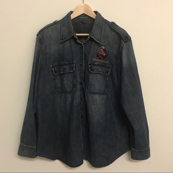Lauren Jean Co. Ralph Lauren womens denim jacket